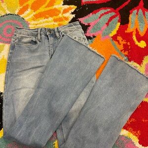 Fashion Nova Light Blue Flare Jeans